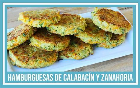 Hamburguesas de calabacín y zanahoria Receta vegana