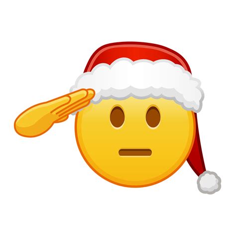 Christmas emoji with hand on face Large size of yellow emoji smile ...