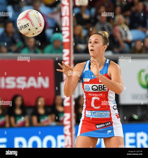 Maddy Proud Of The Swifts In Action During The Round 5 Super Netball Match Between The Melbourne