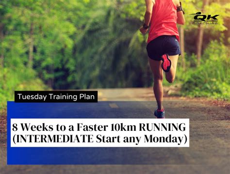 Tuesday Training Plan Weeks To A Faster Km Running Intermediate