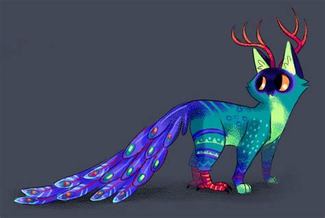 Cat Alebrije Drawing