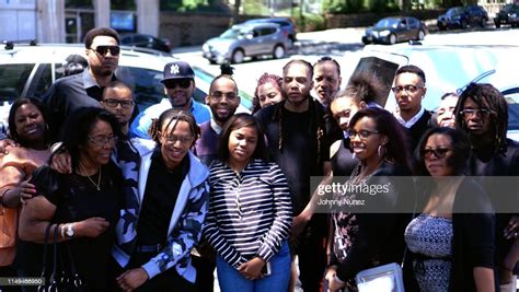 A group of people gathers for the funeral of Frank Lucas at St. Luke ...