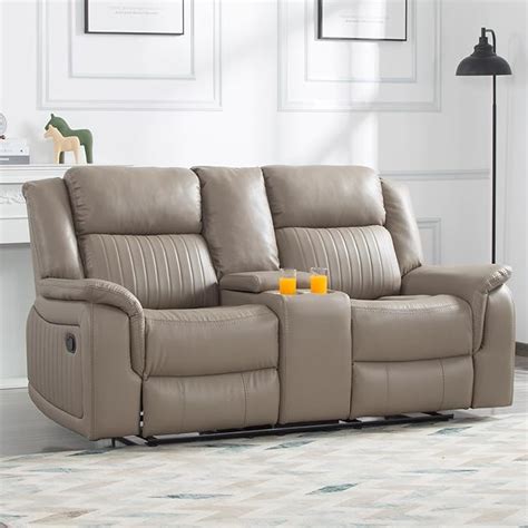 Amazon Olodumare Manual Reclining Leather Sofa Set Double