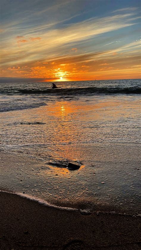 Playa Mar Atardecer Foto Gratis En Pixabay Pixabay