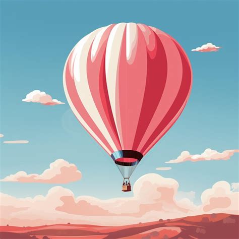 Premium Photo There Is A Hot Air Balloon Flying In The Sky With A Sky Background Generative Ai