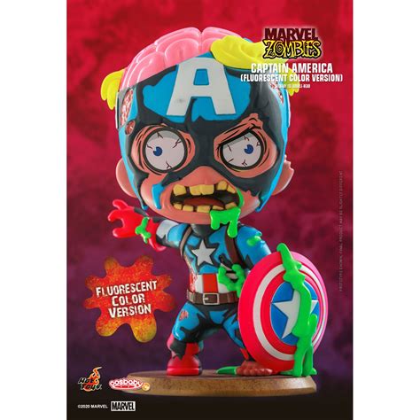 Marvel Zombies Captain America Fluorescent Cosbaby S Hot Toys Figure