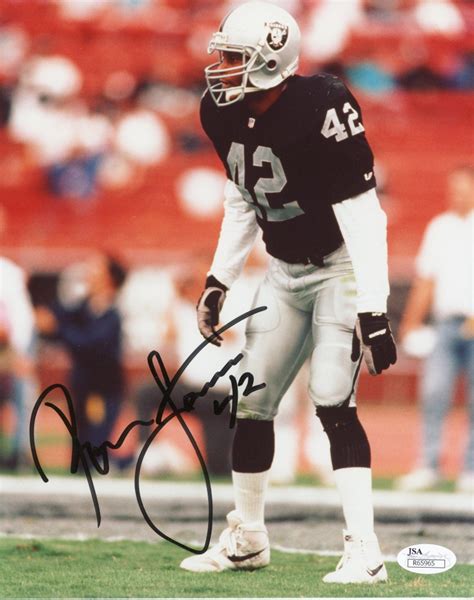 Ronnie Lott Signed Raiders X Photo Jsa Coa Pristine Auction