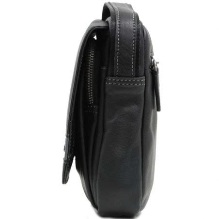 Sacoche Bandouli Re Homme En Cuir Katana Noir Planetebag