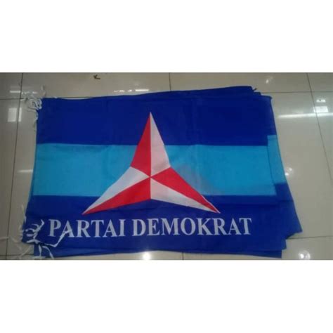 Jual Bendera Partai Demokrat Ukuran X Cm Isi Pcs Shopee Indonesia