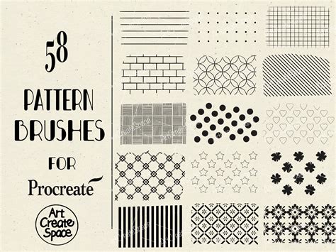 Procreate Pattern Brushes Background Brushes Texture Etsy