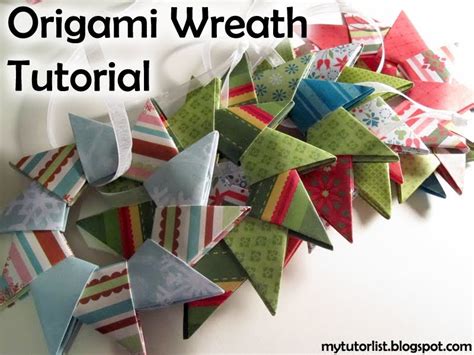 Origami Wreath Tutorial Behind