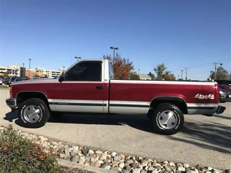 1988 Chevrolet Ck 1500 4x4 Regular Cab Long Bed Pickup One Owner 58k