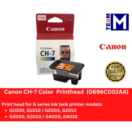 Canon Bh Black Ch Color Printhead For G G G G