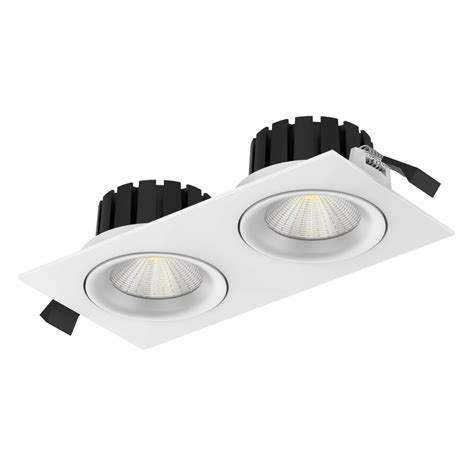 Slc Dl Square X Led Einbauleuchte K Wei Lampenwelt De