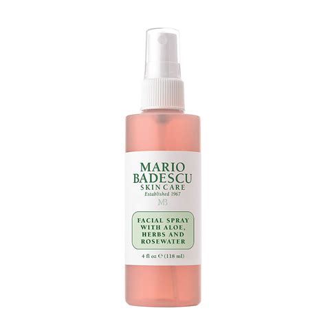 Mario Badescu Facial Spray With Aloe Herbs And Rose Water For All Skin Types Face