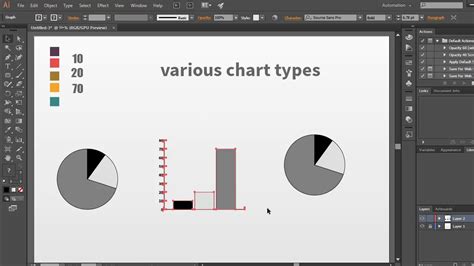 Charts In Illustrator Illustrator Tutorial For Beginners Youtube