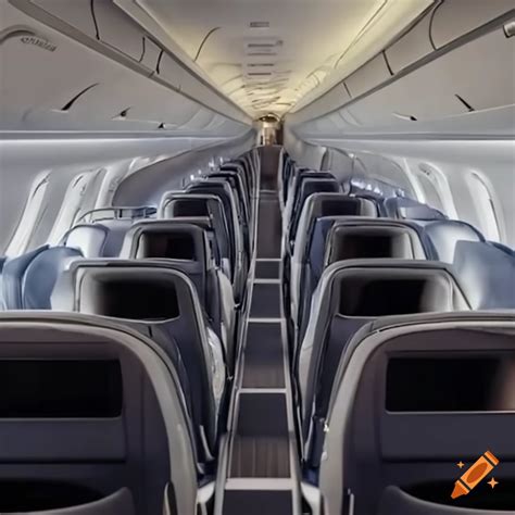 Interior View Of Airbus A220 With Business Class Seats On Craiyon