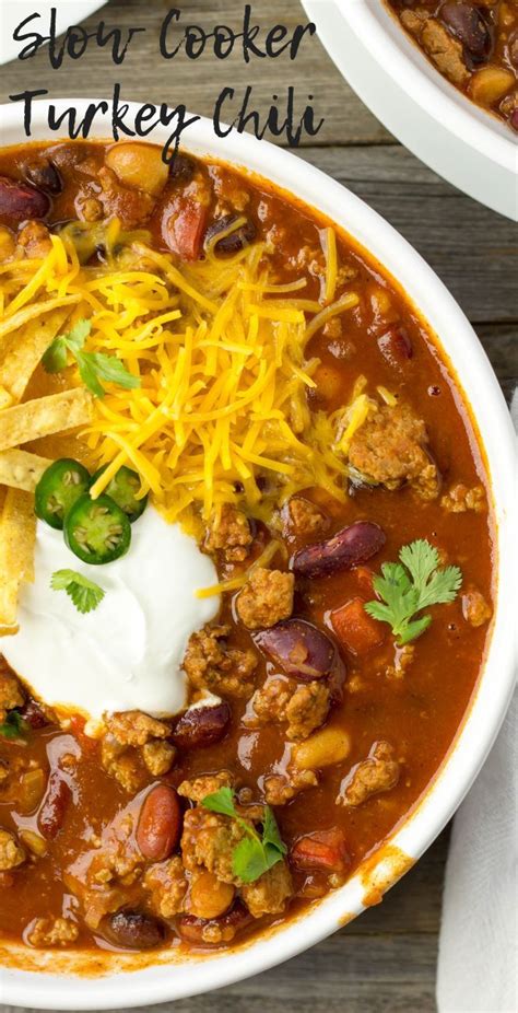 Crock Pot Turkey Chili Simply Made Recipes Recipe Crockpot Turkey