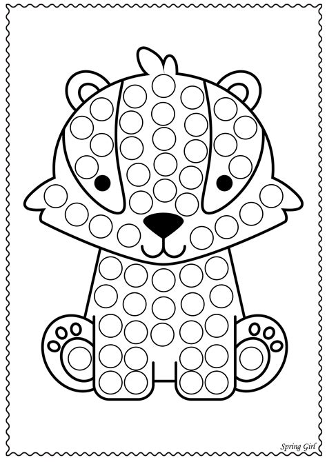 Do A Dot Art Coloring Pages Coloring Home Do A Dot Dot Markers Art