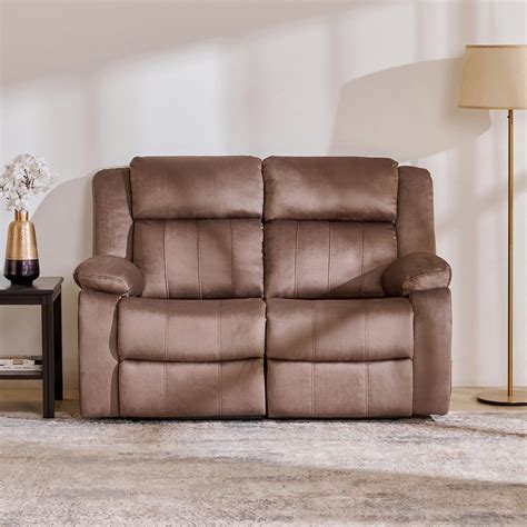 Buy Denver Fabric Seater Electric Recliner Set Brown From Home