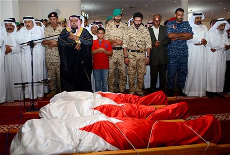 Bahrain News Soldiers Mourned Five Bahrainis Killed In Yemen Buried Today