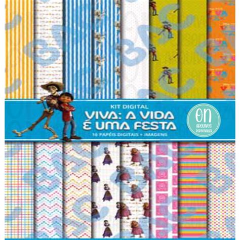 Kit Digital Viva A Vida Uma Festa Elo Produtos Especiais