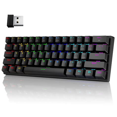 Amazon.com: Pauroty 60% Wireless Mechanical Keyboard, Triple Mode 2.4G ...