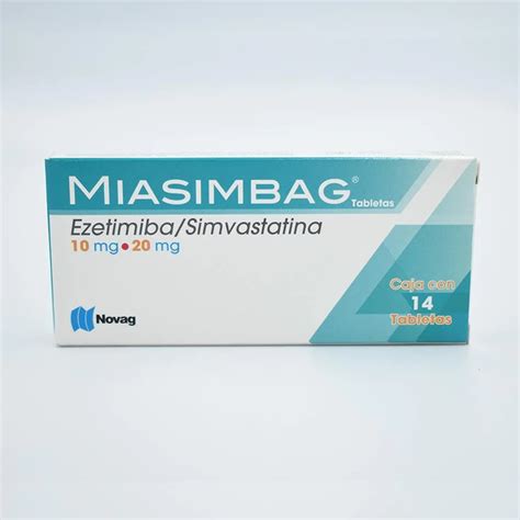 Ezetimibasimvastatina 1020 Mg 14 Tabs Miasimbag Flosamed