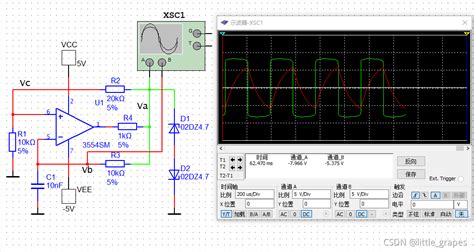 【模电】0009 方波和三角波产生电路（rc和比较器实现）三角波发生电路 Csdn博客