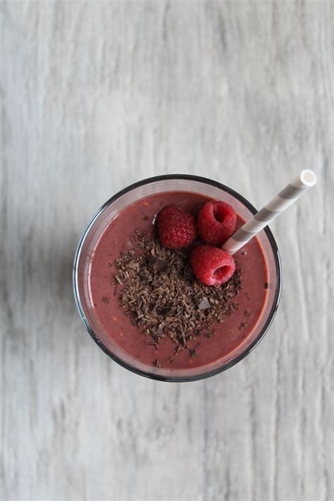 Dark Chocolate Raspberry Smoothie Fdf