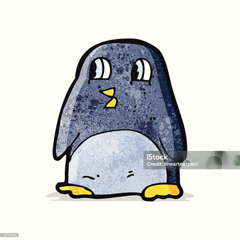 Funny Cartoon Penguin Stock Illustration - Download Image Now - Animal ...