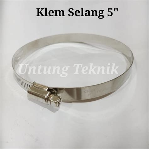 Jual Klem Selang Stainless Steel Bison 5 Inch Shopee Indonesia