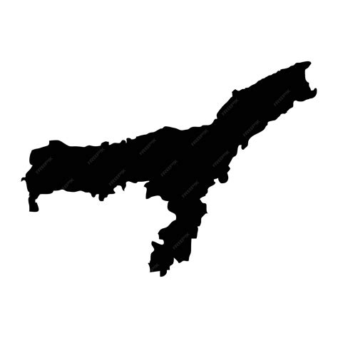 Premium Vector Assam State Map Administrative Division Of India