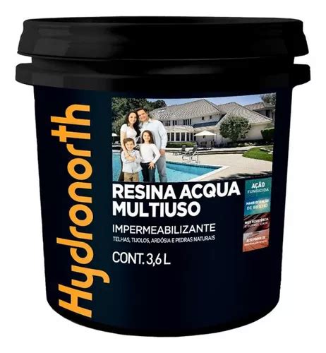 Resina Acqua Multiuso Hydronorth Alto Brilho Cores Frete grátis