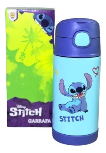 Garrafa Stitch T Rmica Infantil Canudo Oficial Disney Frete Gr Tis