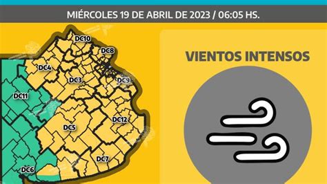 Rige Una Alerta Amarilla Por Fuertes Vientos En Gran Parte De La Provincia