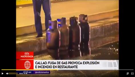 Explosión De Balón De Gas Provocó Incendio En Restaurante • El Gas Noticias