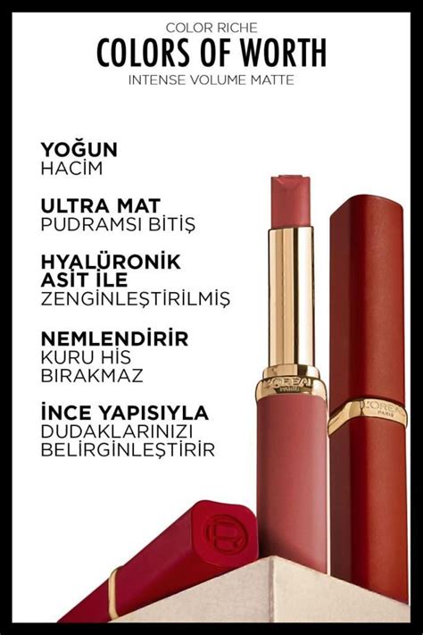 L Oreal Paris Color Riche Colors Of Worth Intense Volume Matte Ruj Nude Audacious Fiyatı