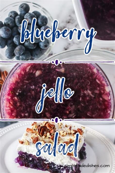 Blueberry Jello Salad Simplesidedishes