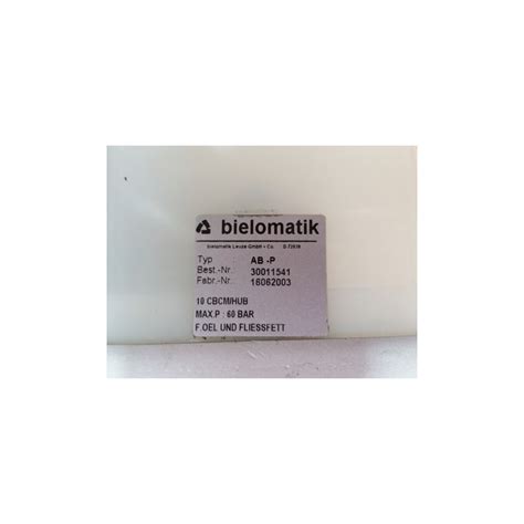 USED BIELOMATIK PNEUMATIC LUBRICATION SYSTEM - TYPE AB-P for Sale ...