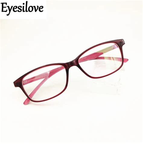 Eyesilove Women Myopia Glasses Tr90 Nearsighted Glasses Lady Finished Myopia Eyeglasses Lenses