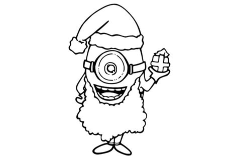 Disegni Di Natale Minion Da Colorare