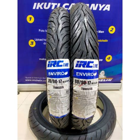 Jual Paket Ban Irc Enviro Dan Ring Bonus Pentil Tubeless