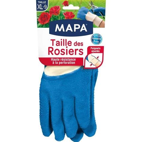 Mapa Taille Des Rosiers Gants De Jardinage En Latex Avec Textile