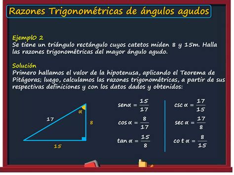 Razones Trigonométricas De ángulos Agudos Ccesa007 Ppt