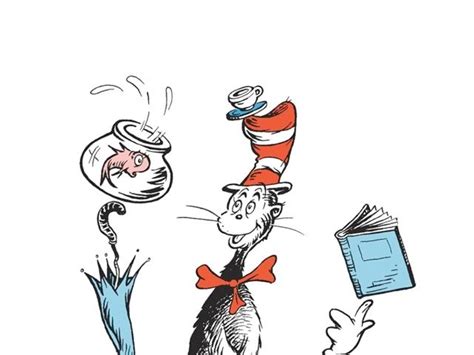 Cat In The Hat Reading A Book