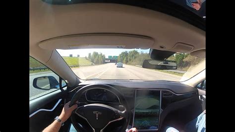 Testing Out The New Tesla Model S Autopilot Youtube