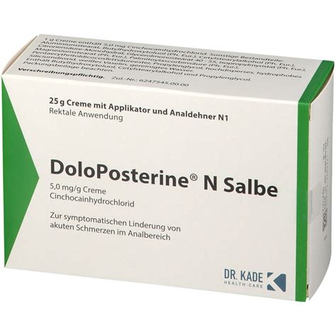 Doloposterine N Salbe G Mit Dem E Rezept Kaufen Shop Apotheke