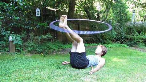 Hula Hoop Tricks: "Foot Hooping" :: How to Hula Hoop