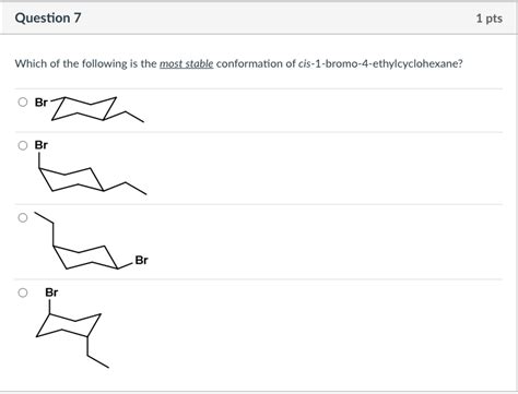 Solved Which Of The Following Is The Most Stable Chegg